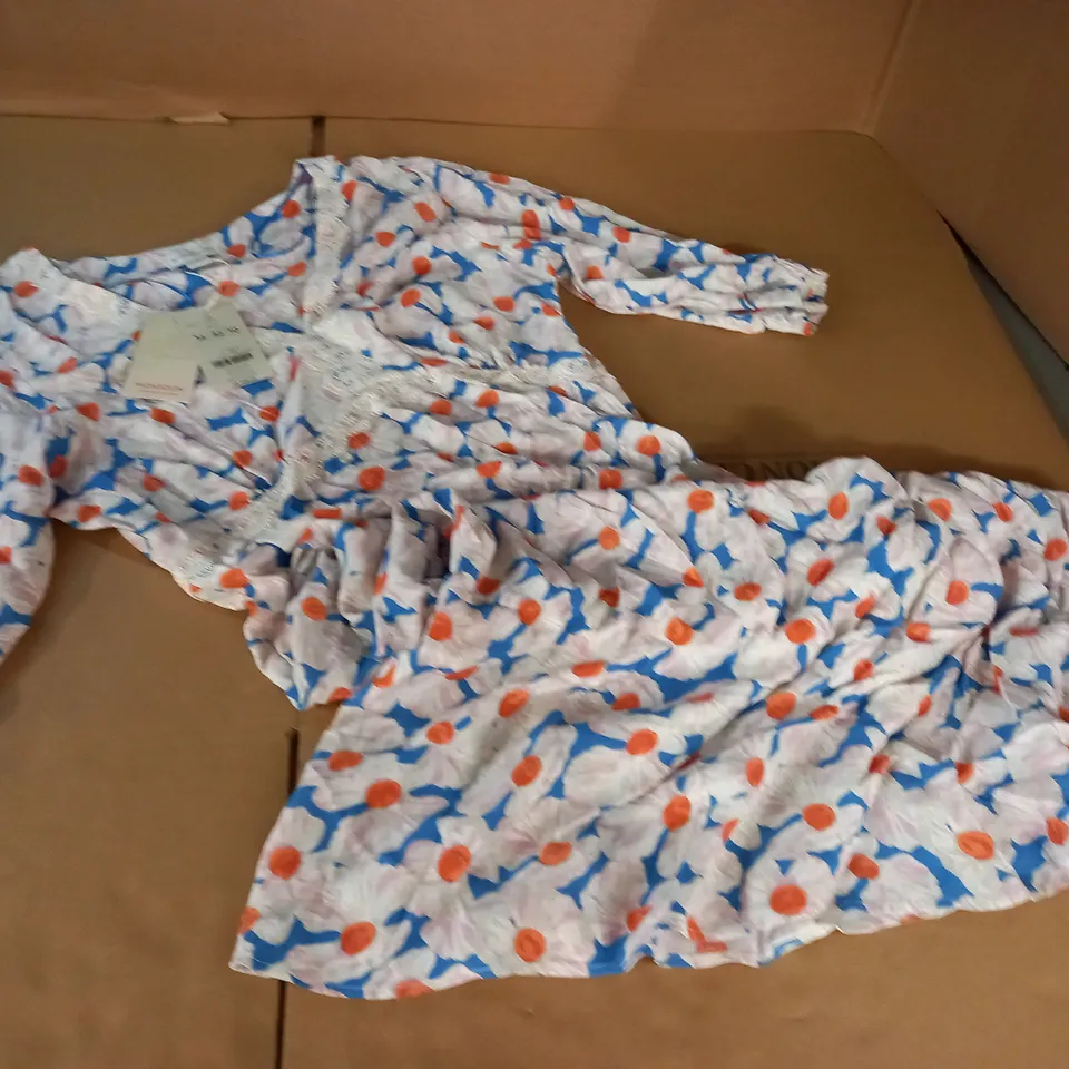 MONSOON FLORAL PRINT DRESS - UK14
