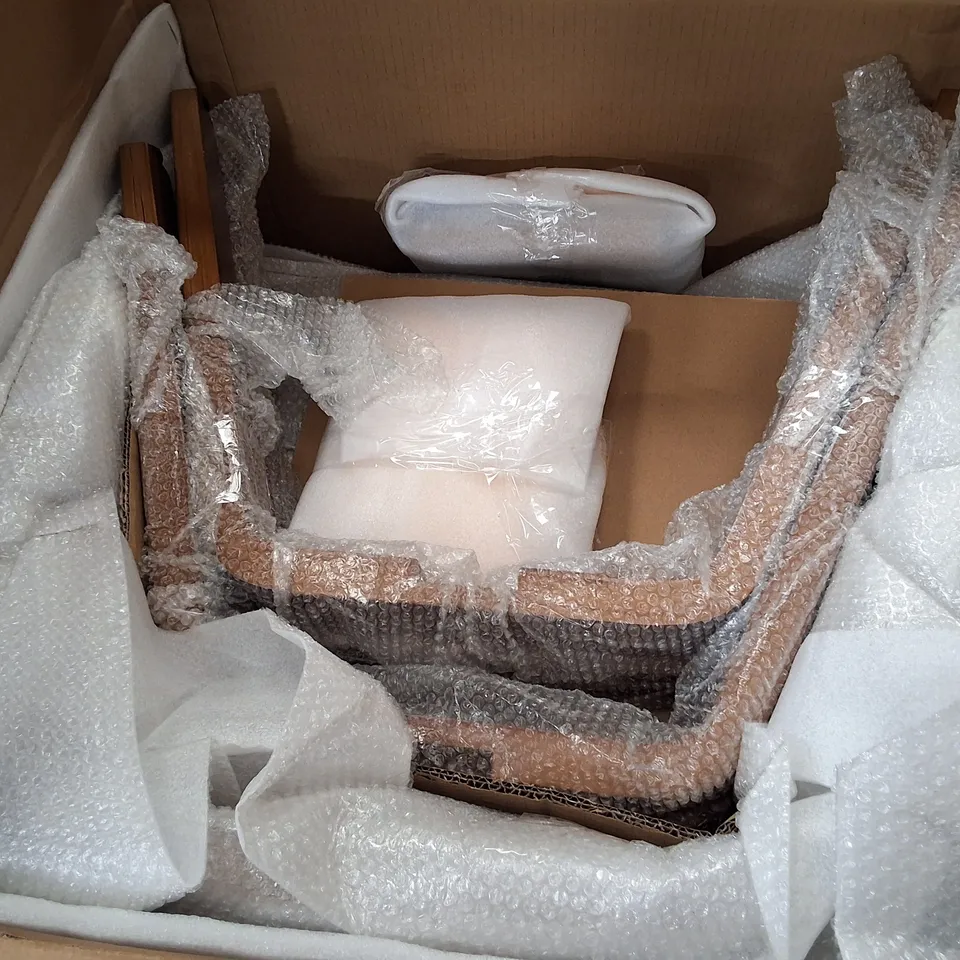 BOXED SET OF 2 BLACK PU DING CHAIRS 