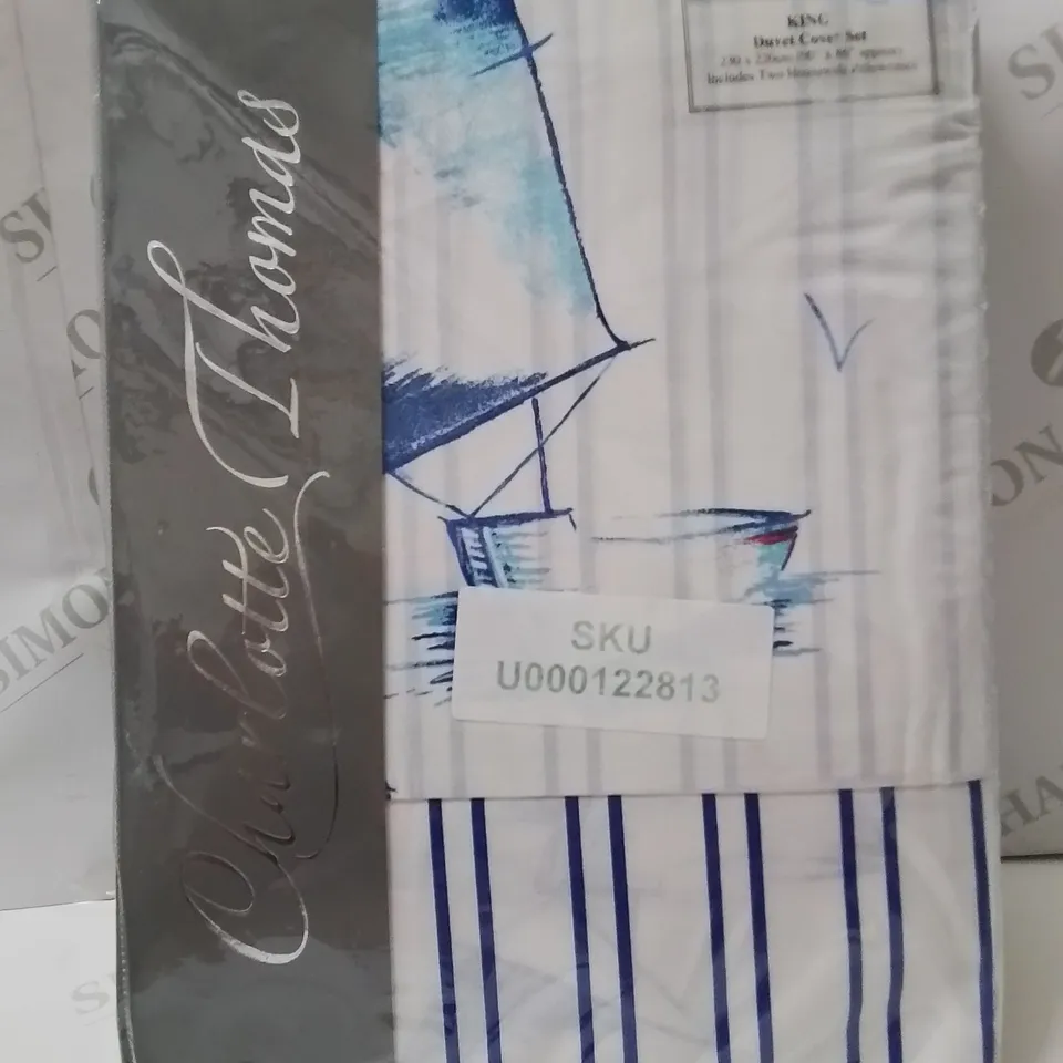 BRAND NEW CHARLOTTE THOMAS KINGSIZE DUVET COVER SET 