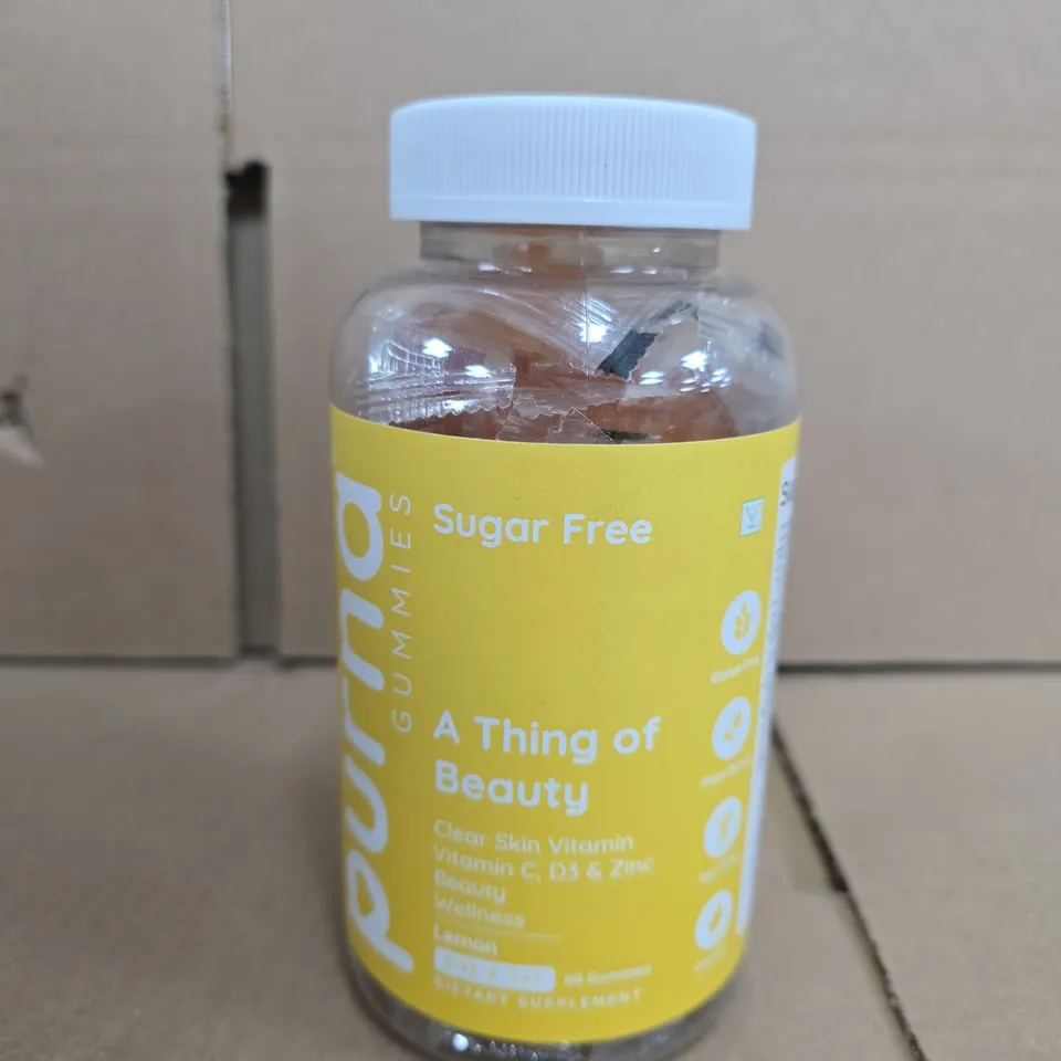 BOX OF APPROX 24 ASSORTED  PURNA VITAMIN C LEMON GUMMIES 