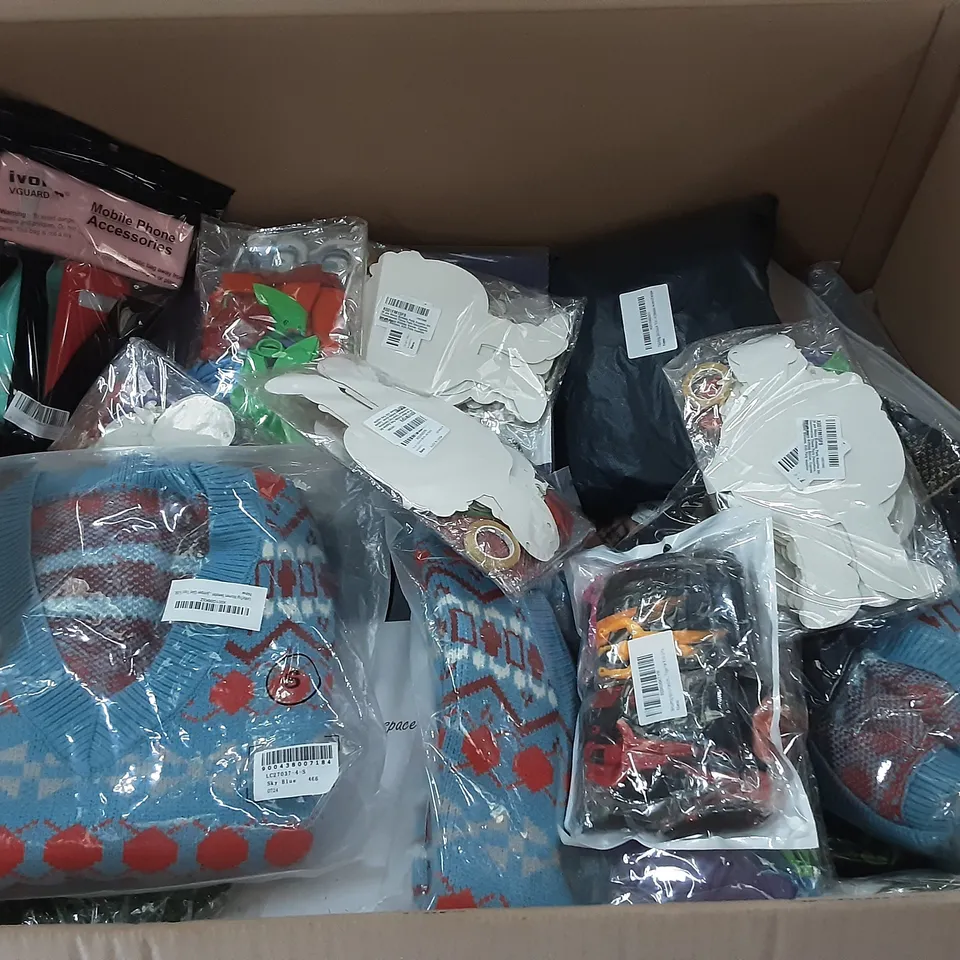 PALLET OF ASSORTED HOMEWARE ITEMS TO INCLUDE CLOTHES, TABLET CASES, COCOMELON BIRTHDAY DECOR ETC