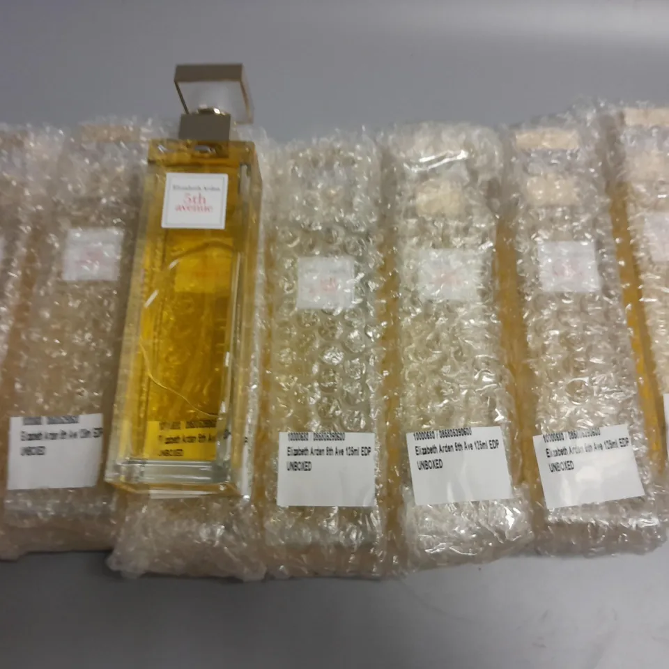 LOT OF 8 UNBOXED ELIZABETH ARDEN 5TH AVE 125ML EDP