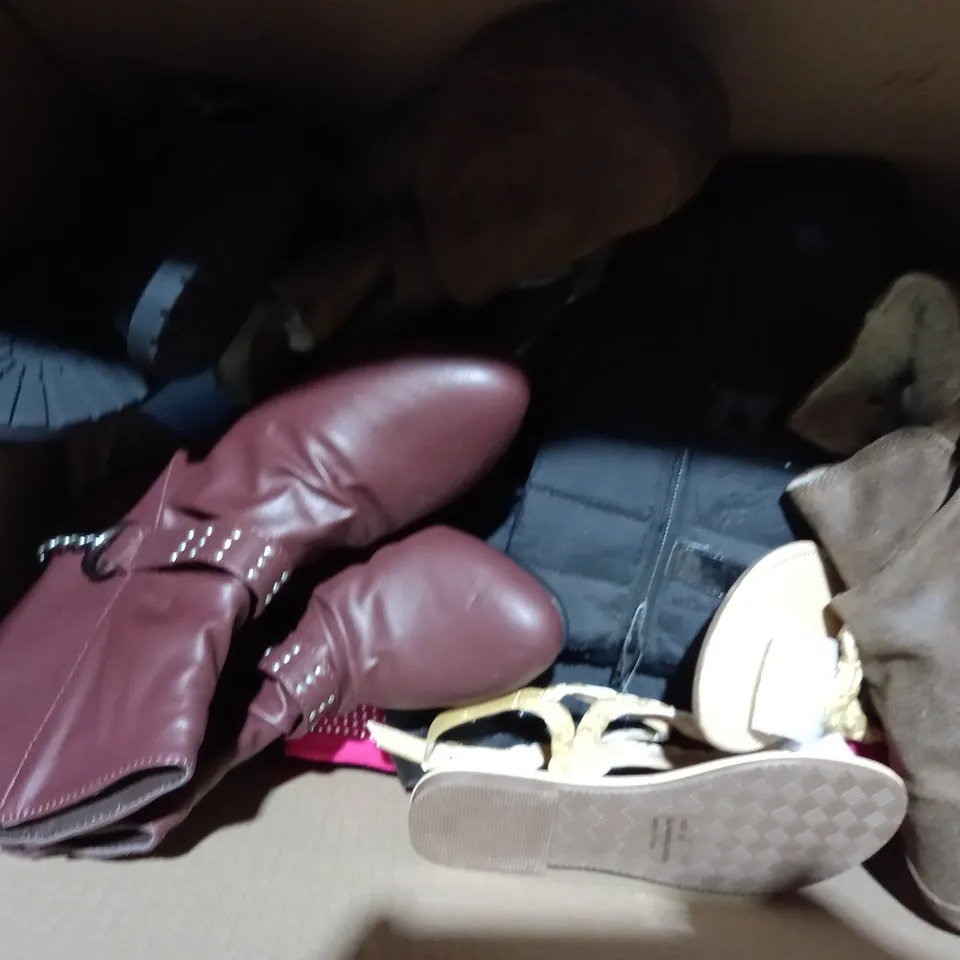 APPROXIMATELY 10 PAIRS OF ASSORTED KIDS SHOES IN VARIOUS STYLES AND SIZES