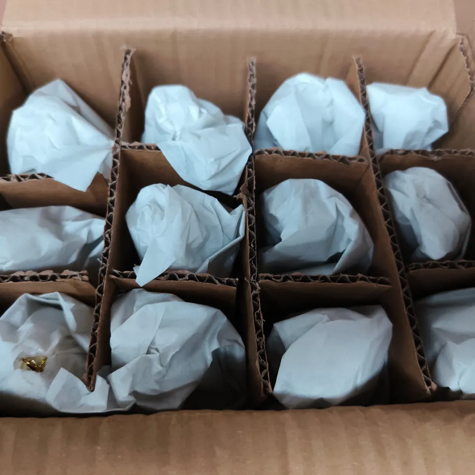 APPROXIMATELY 12 GISELA GRAHAM TEARDROP GLASS CHRISTMAS TREE ORNAMENTS