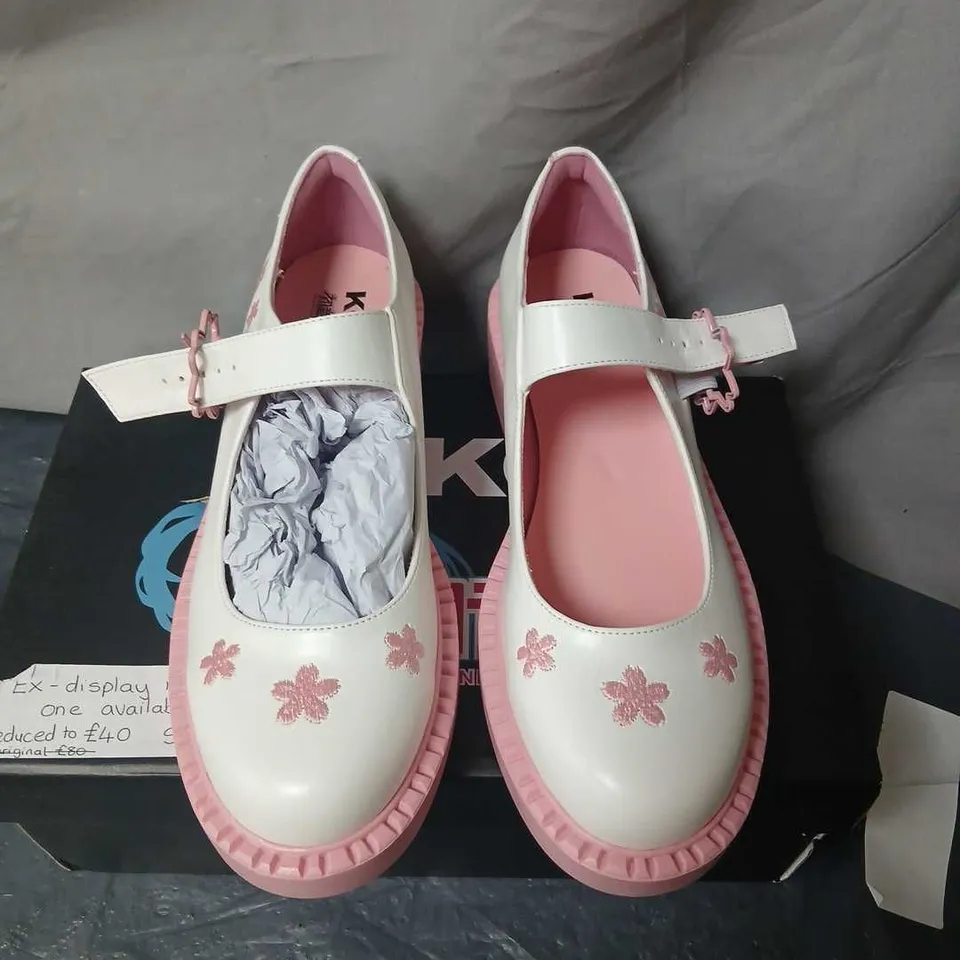 KOI X HATSUNE MIKU SAKURA MIKU CHERRY BLOSSOM MARY JANES - WHITE, UK 6