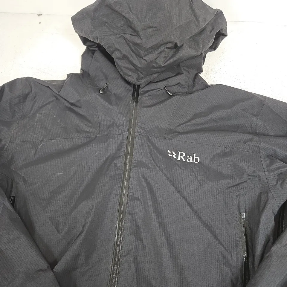 RAB HOODED WATERPROOF SHELL JACKET – SIZE M