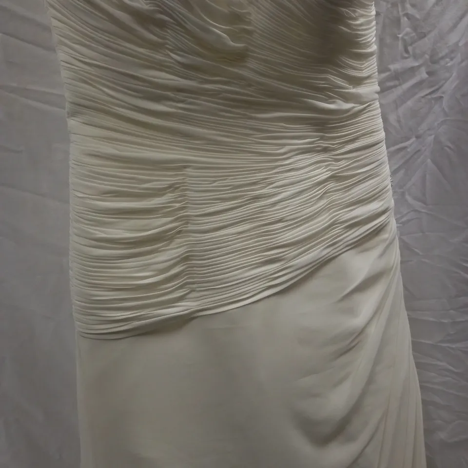 JULIAN & ADAM 63WB2311 WEDDING DRESS, IVORY - SIZE 14