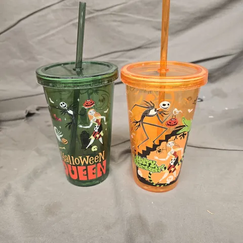 4 PAIRS OF HALLOWEEN THEMED TUMBLER CUPS