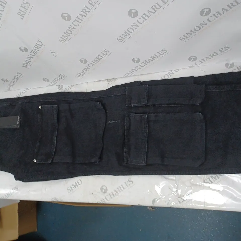 REPRESENT CARGO DENIM JEANS BLACK SIZE 31 