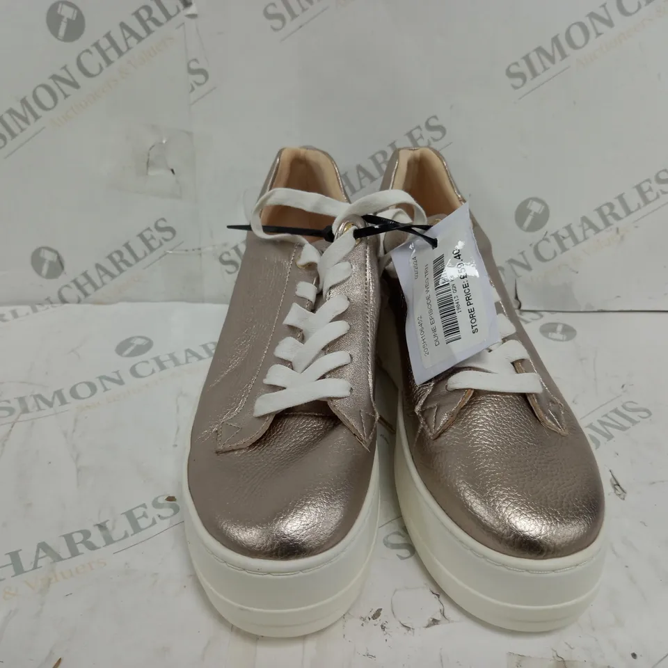 DUNE LONDON EPISODE WEDGE TRAINER - SIZE 8