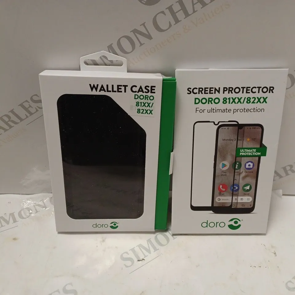 DORO 8100 PLUS INCLUDING SCREEN PROTECTOR AND WALLET CASE