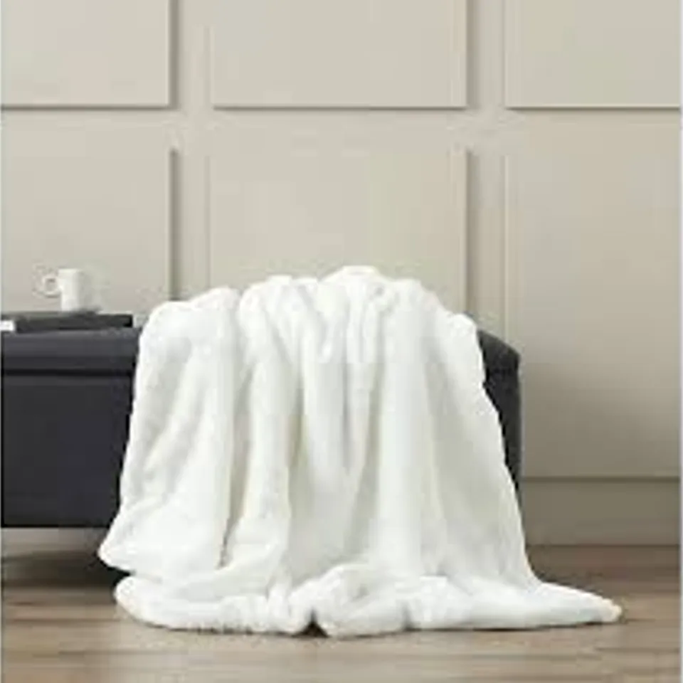 K BY KELLY HOPPEN LUXURY FAUX FUR THROW
