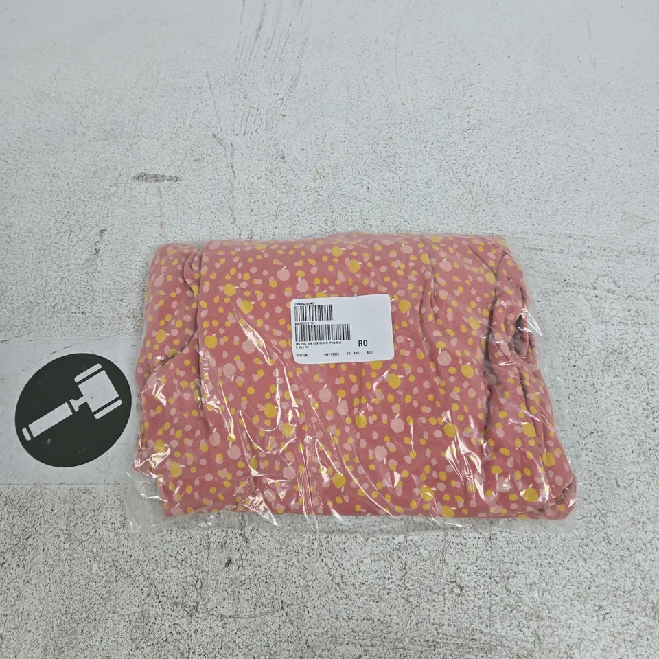 BAGGED WHITE STUFF 3/4 PRINT DRESS PINK SIZE 16