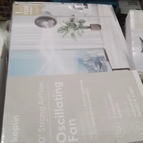 BOXED KEPLIN 10" WHITE OSCILLATING FAN