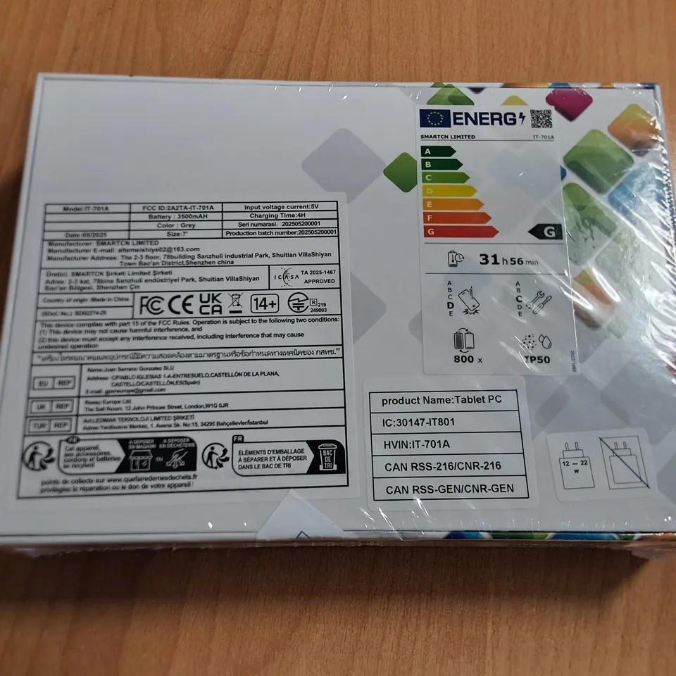 SEALED AND BOXED ANDROID TABLET PC - IT-701A