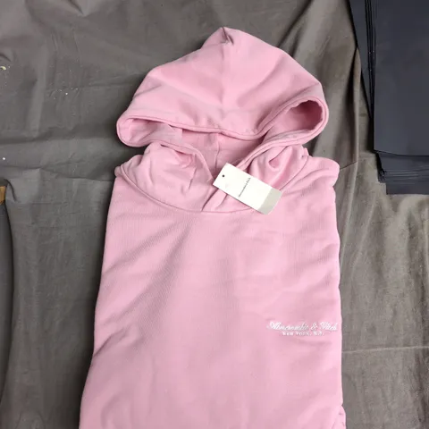 ABERCROMBIE & FITCH HEAVYWEIGHT HOODIE – PINK, UK XXL (US XXL)