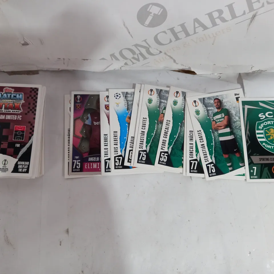 BOX OF APPROX 35 ASSORTED TOPPS MATCH ATTAX'S