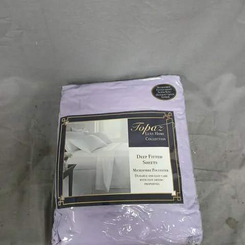 BOX OF APPROX 15 TOPAZ LUXE HOME COLLECTION DEEP FITTED SHEETS 