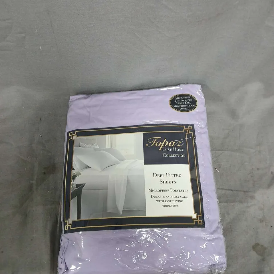 BOX OF APPROX 15 TOPAZ LUXE HOME COLLECTION DEEP FITTED SHEETS 