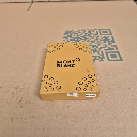 MONTBLANC BROWN LEATHER WALLET – WITH ORIGINAL YELLOW BOX