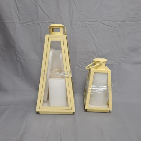 GARDEN STORIES SORBET COLLECTION SET OF 2 WITH LED CANDLES