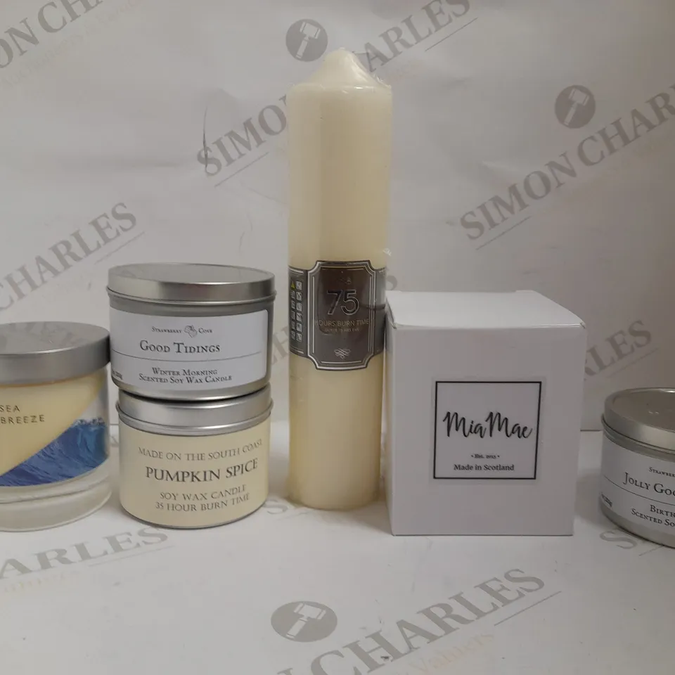 BOX OF APPROX 15 CANDLES IN ASSORTED SCENTS