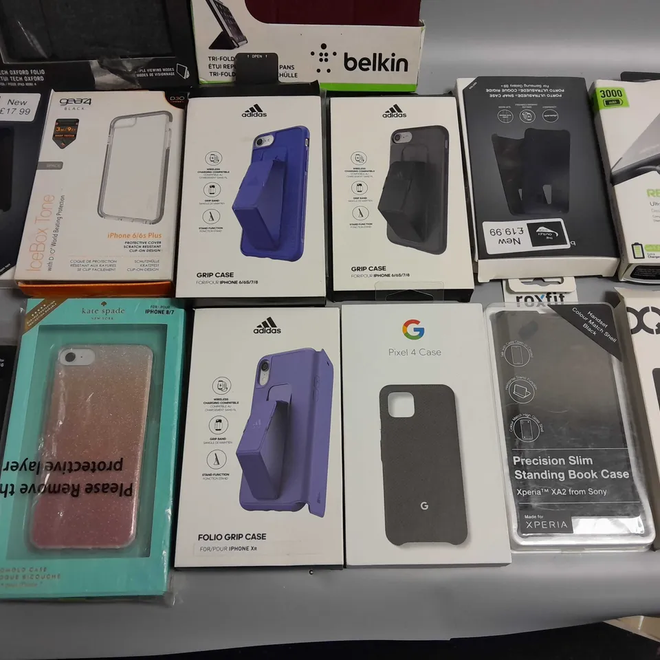 LOT OF 15 ASSORTED PHONE AND TABLET CASES 