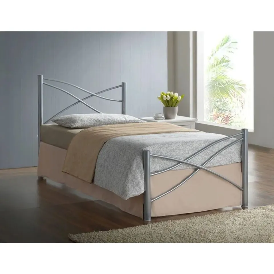 BOXED GUZMAN SINGLE BED FRAME (1 BOX)