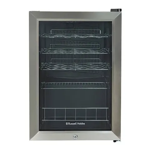 BOXED RUSSELL HOBBS RHGWC4SS-LCK WINE COOLER - STAINLESS STEEL