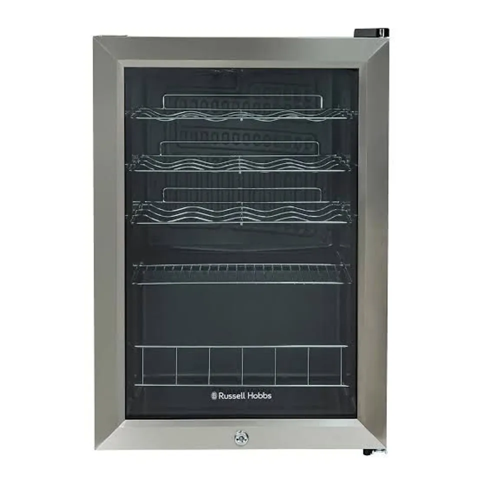 BOXED RUSSELL HOBBS RHGWC4SS-LCK WINE COOLER - STAINLESS STEEL