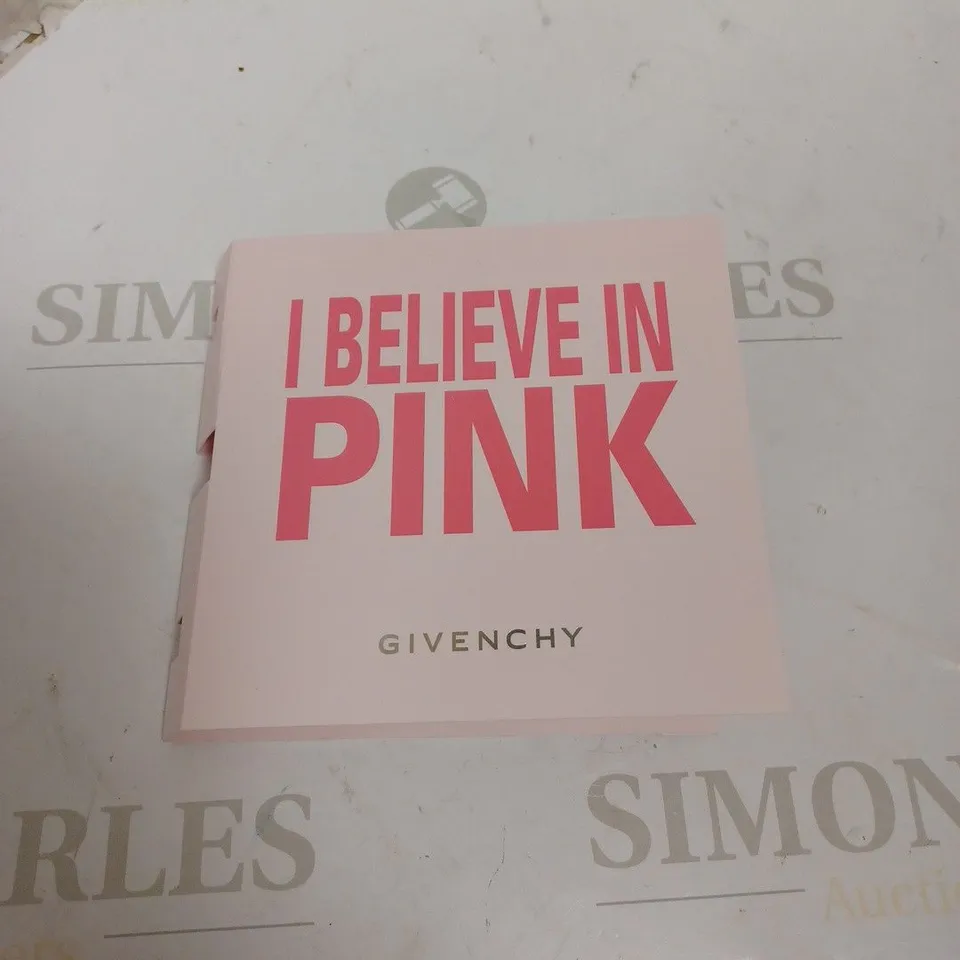 BOX OF APPROXIMATELY 10 GIVENCY I BELIEVE IN PINK ROSY CRUSH SAMPLE UNITS 