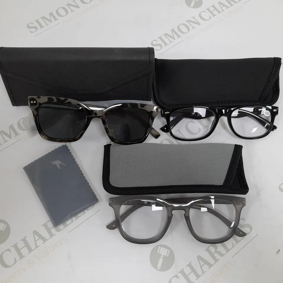 BOXED HUMMINGBIRD POLARISED SUNGLASSES & READER 3PC SET