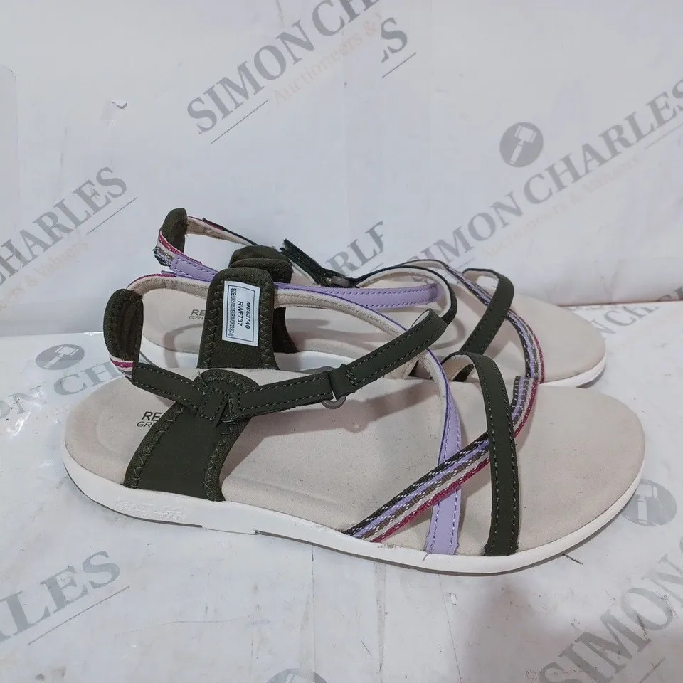 REGATTA KHAKI STRAP SANDALS - SIZE 5