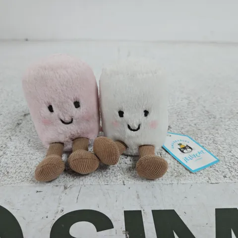 JELLYCAT - WE ARE AMUSEABLE PINK & WHITE MARSHMALLOWS