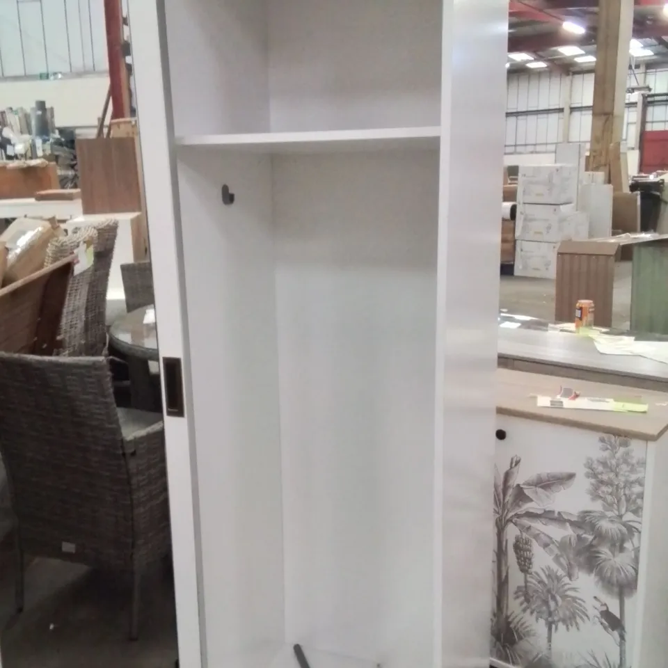 ERISON 2 DOOR SLIDING WARDROBE WITH MIRROR WHITE