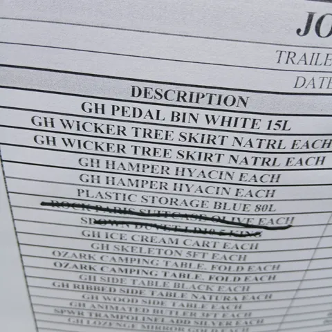 PALLET OF APPROXIMATELY 16 ASSORTED PRODUCTS TO INCLUDE; HAMPER HYACIN, REPLACEMENT VACUUM CLEANER FILTER, OZARK CAMPING TABLE, ANIMATED BUTLER, WOOD SIDE TABLE AND WICKER TREE SKIRT