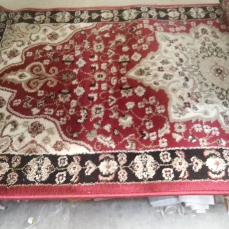 ALBERS RED/BEIGE RUG 60X220CM
