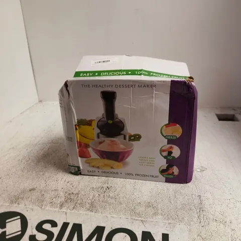THE HEALTHY DESSERT MAKER – FROZEN FRUIT DESSERT APPLIANCE (BOXED)