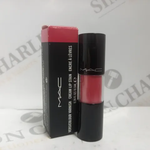 BOX OF 2 X MAC COSMETICS VERSICOLOUR VARNISH CREAM LIP STAINS #107 PEACH AFLUSH