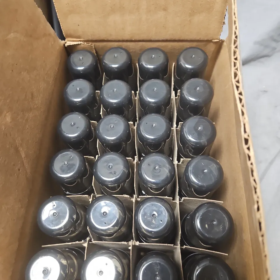 BOX OF APPROXIMATELY 24 MATRIX COLOR BLOW DRY TEMPORARY COLOUR TITANIUM SILVER HAIR SPRAY – 70ML 