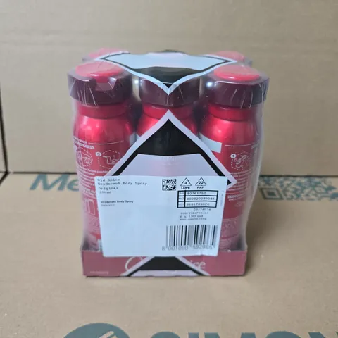 OLD SPICE DEODORANT BODY SPRAY ORIGINAL – PACK OF 6