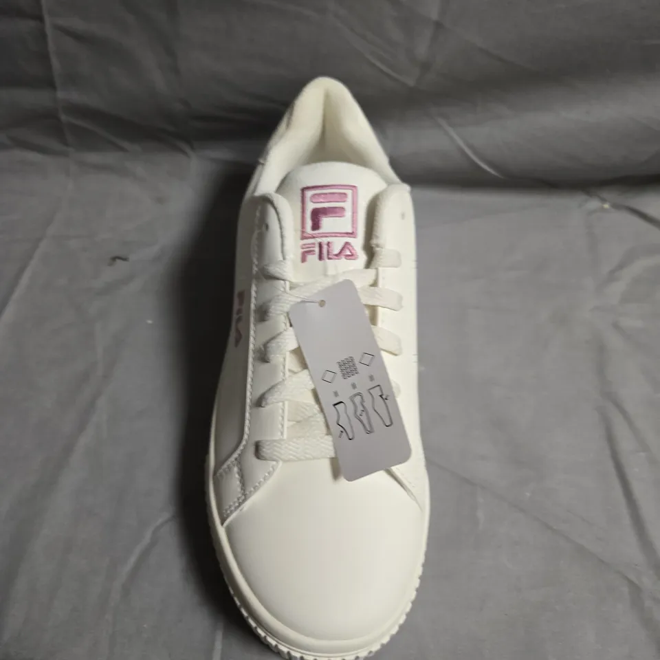 UNVOXED PAIR OF FILA PLATFORM TRAINERS - UK SIZE 4