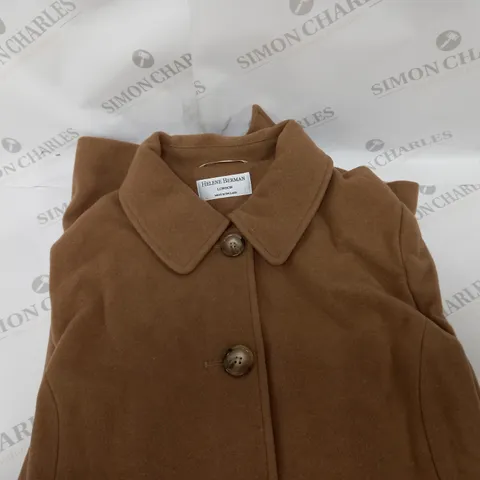 HELENE BERMAN SINGLE BREASTED CAMEL TRENCH COAT SIZE 20