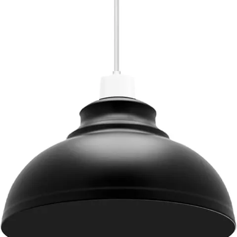 BOXED LEDSONE CEILING DOME PENDANT 1 LIGHT BLACK AND WHITE
