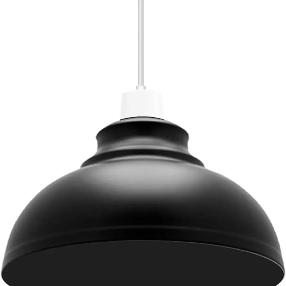 BOXED LEDSONE CEILING DOME  PENDANT 1 LIGHT BLACK AND WHITE