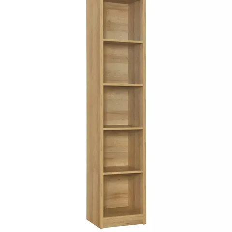 BOXED METRO TALL BOOKCASE IN OAK - COLLECTION ONLY