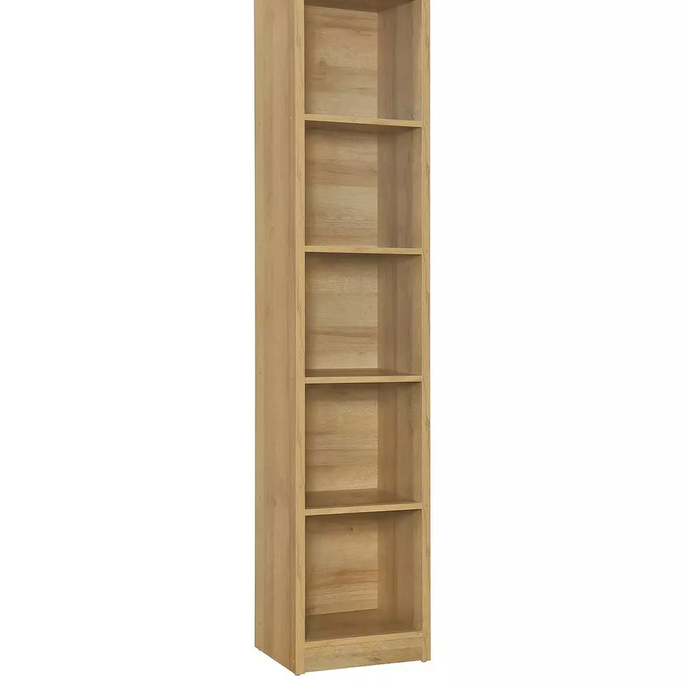 BOXED METRO TALL BOOKCASE IN OAK - COLLECTION ONLY 