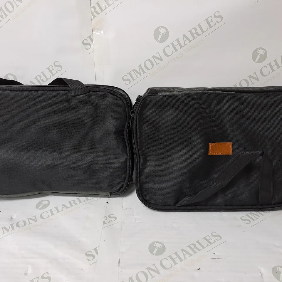 SET OF 2 TRAVEL TOILET BAG IN BLACK