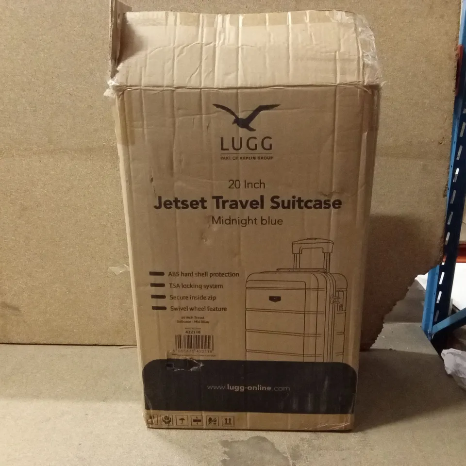 BOXED LUGG - 20 INCH JETSET TRAVEL SUITCASE MIDNIGHT BLUE