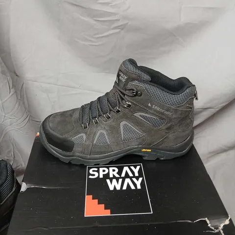 SPRAYWAY CARA MID HYDRODRY BLACK HIKING BOOTS – UK 12 (EU 46)